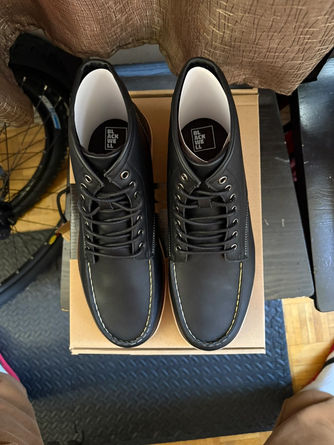 Blackwell Supply Co. Black Leather Boots - Size 10 - photo 5