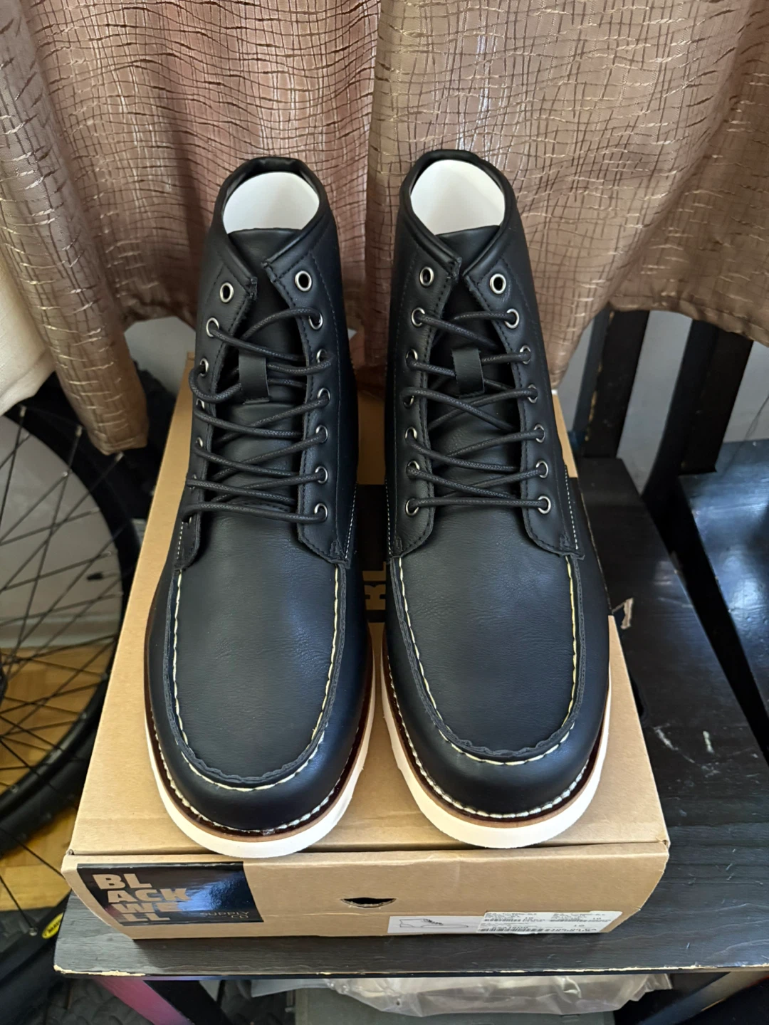 Blackwell Supply Co. Black Leather Boots - Size 10 - photo 2