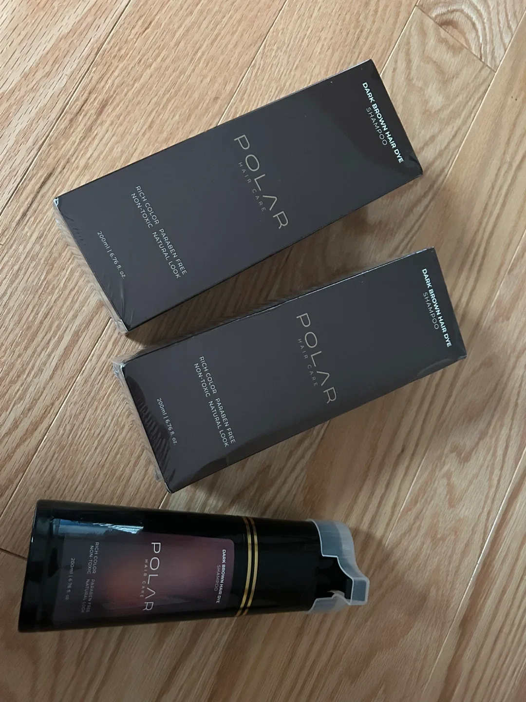 Polar Hair Care Dark Brown Hair Dye Shampoo image indicator(2)