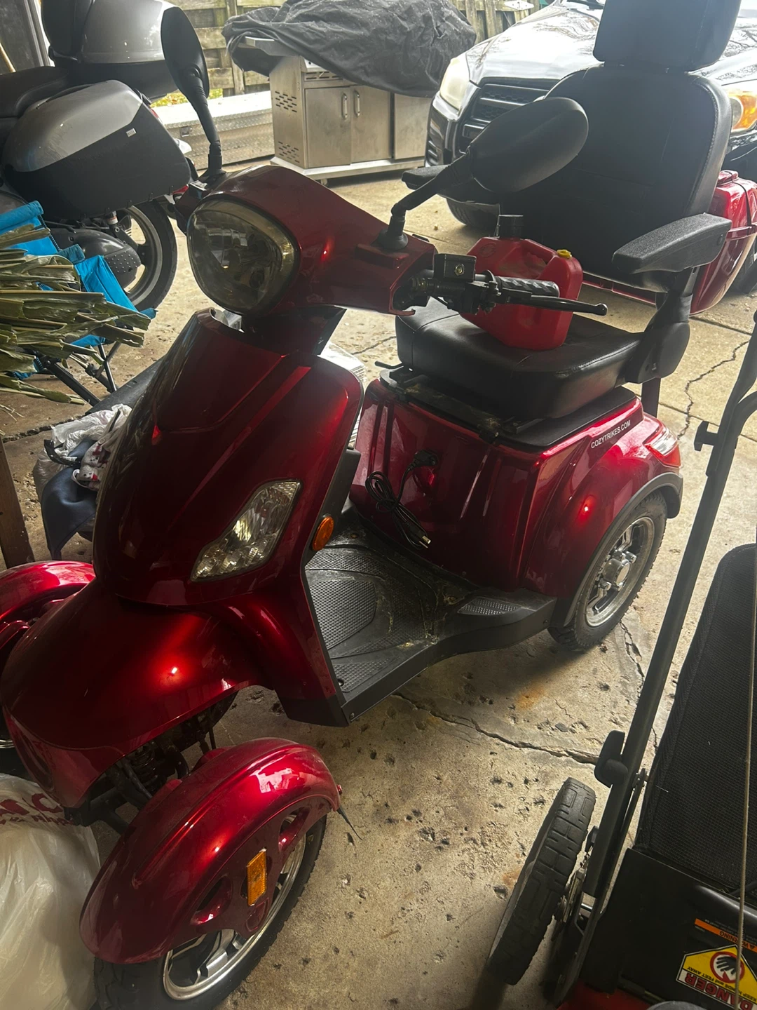 Red Electric Mobility Scooter