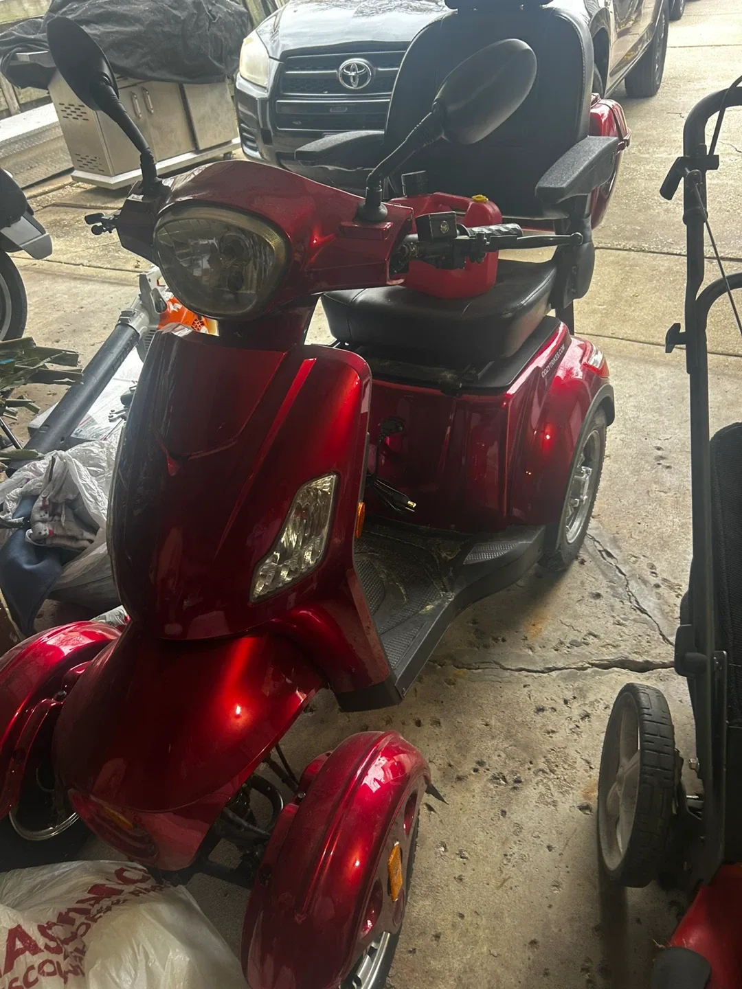 Red Electric Mobility Scooter image indicator(2)