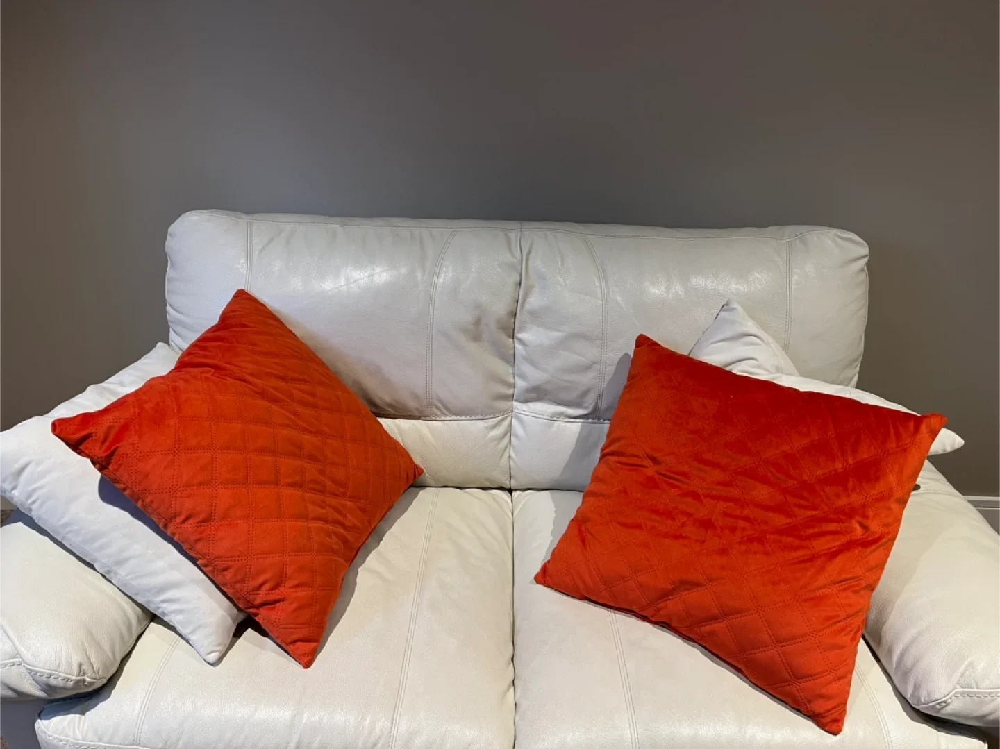 7 Cushions - Orange & White thumbnail