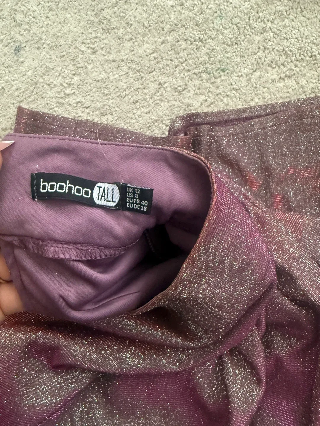 Boohoo Tall Sparkly Dress - Size 12 image indicator(3)