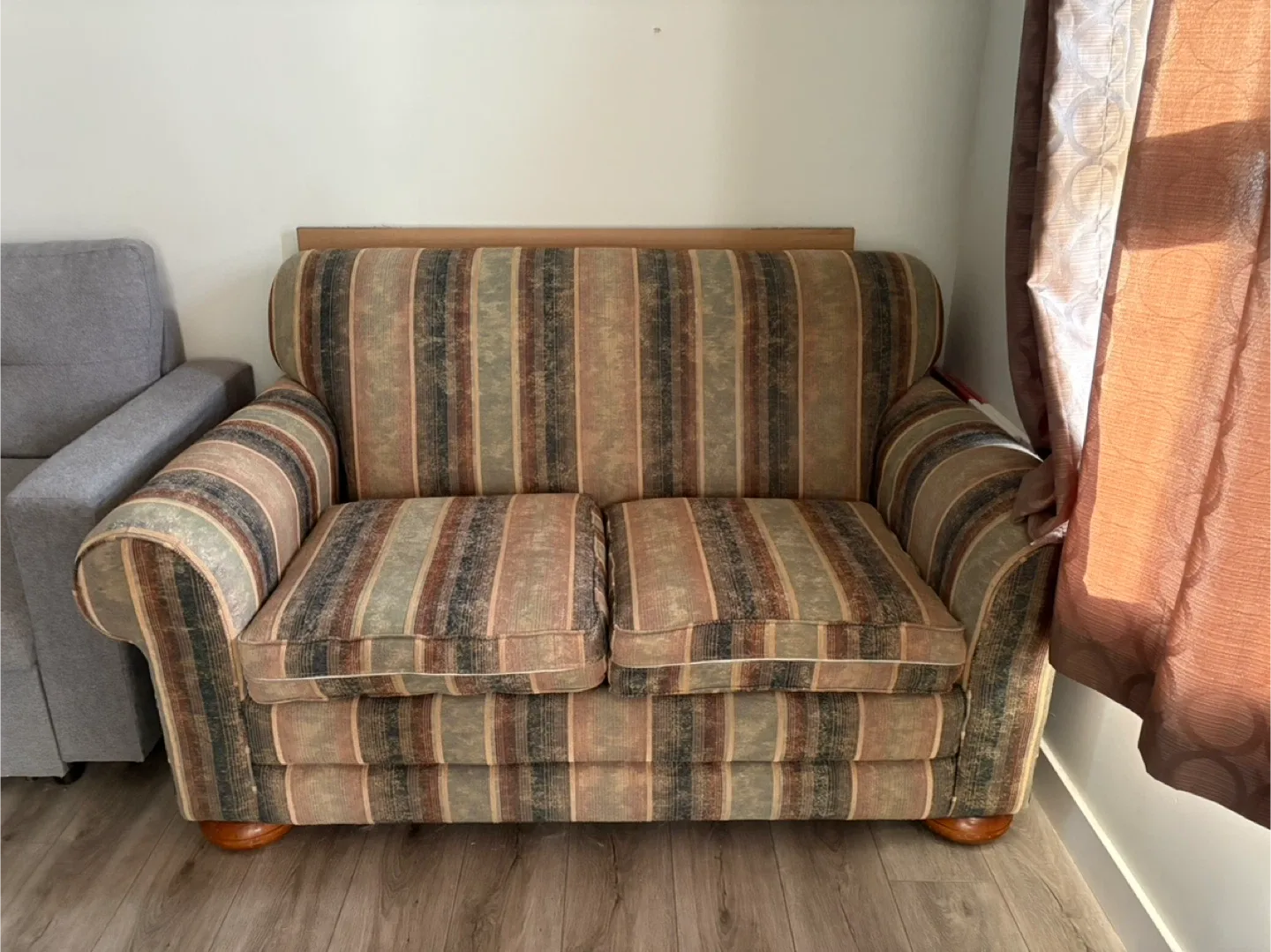 Striped Loveseat Sofa