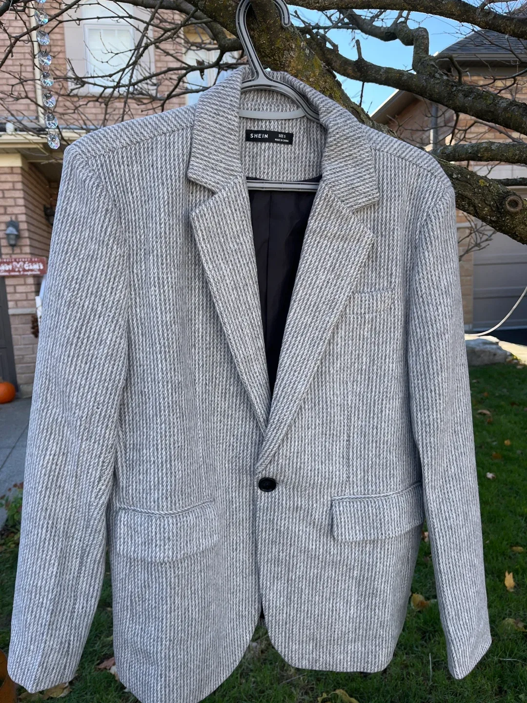 SHEIN Grey Blazer - Size S thumbnail