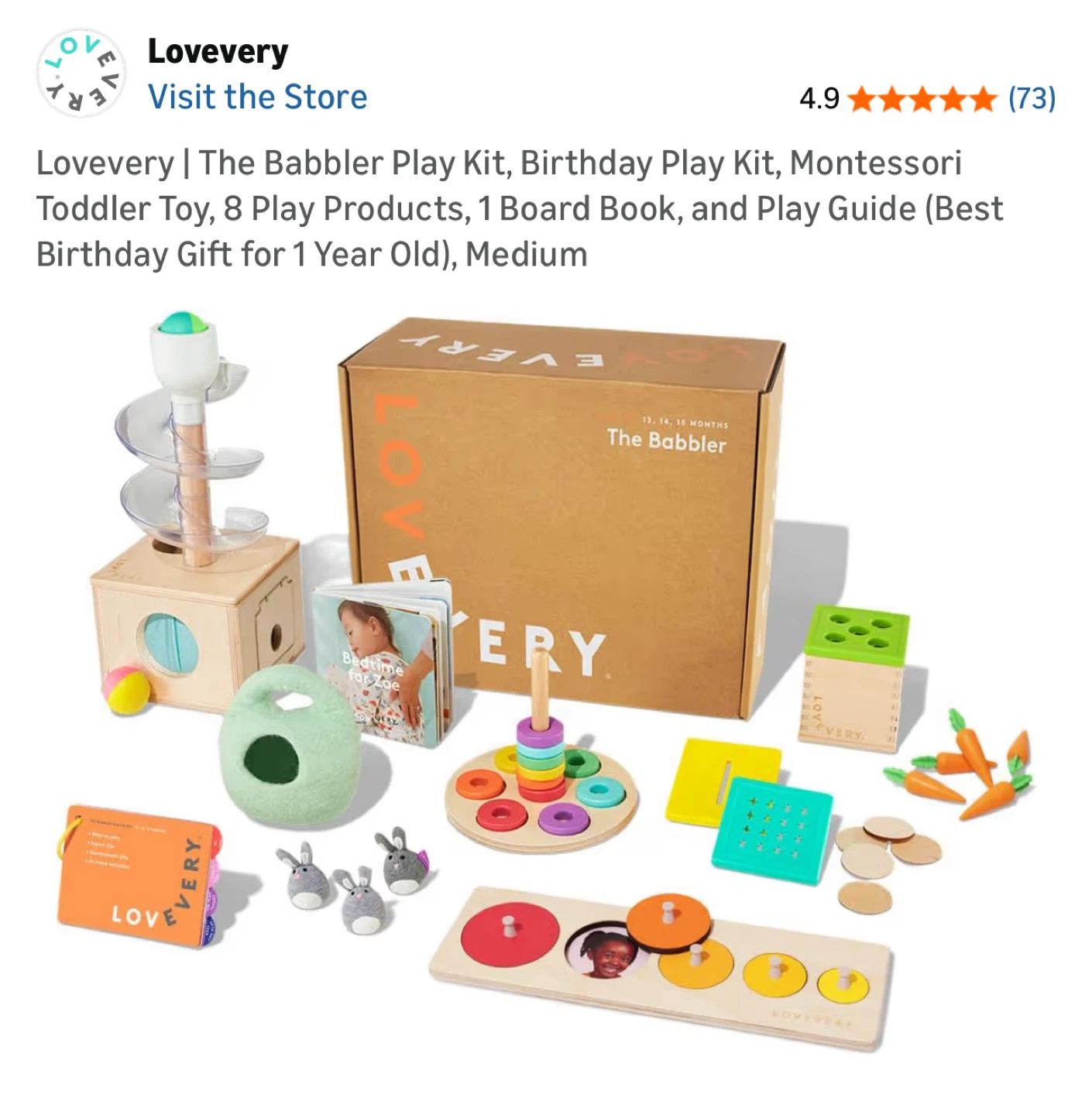 Lovevery The Babbler Play Kit - Montessori Toy