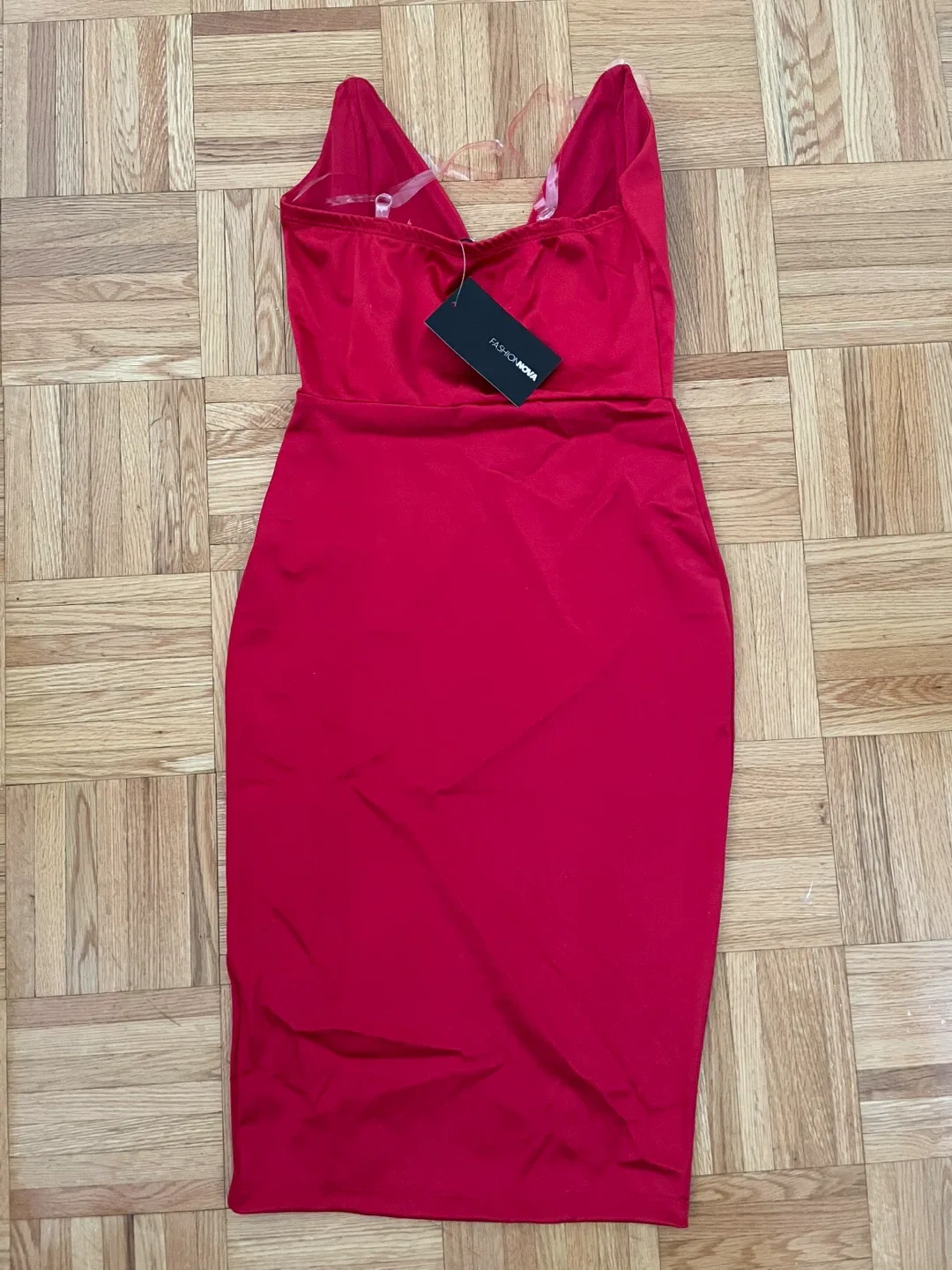Fashion Nova Red Dress, Size S image indicator(3)