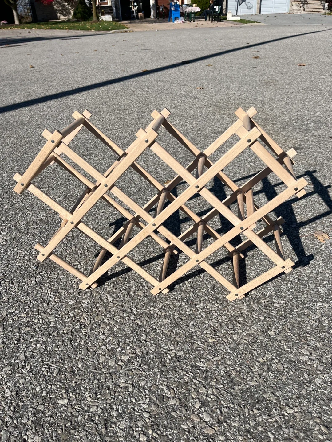 Wooden Wine or Towel Rack thumbnail