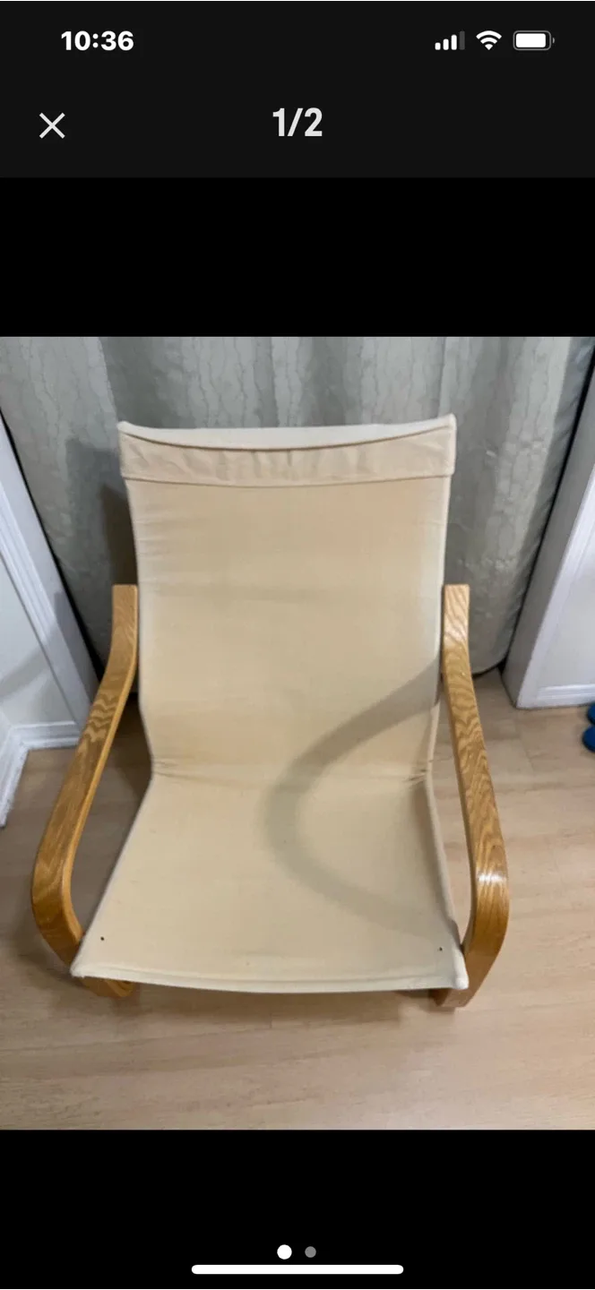 IKEA Poang Chair - Beige $25 image indicator(5)