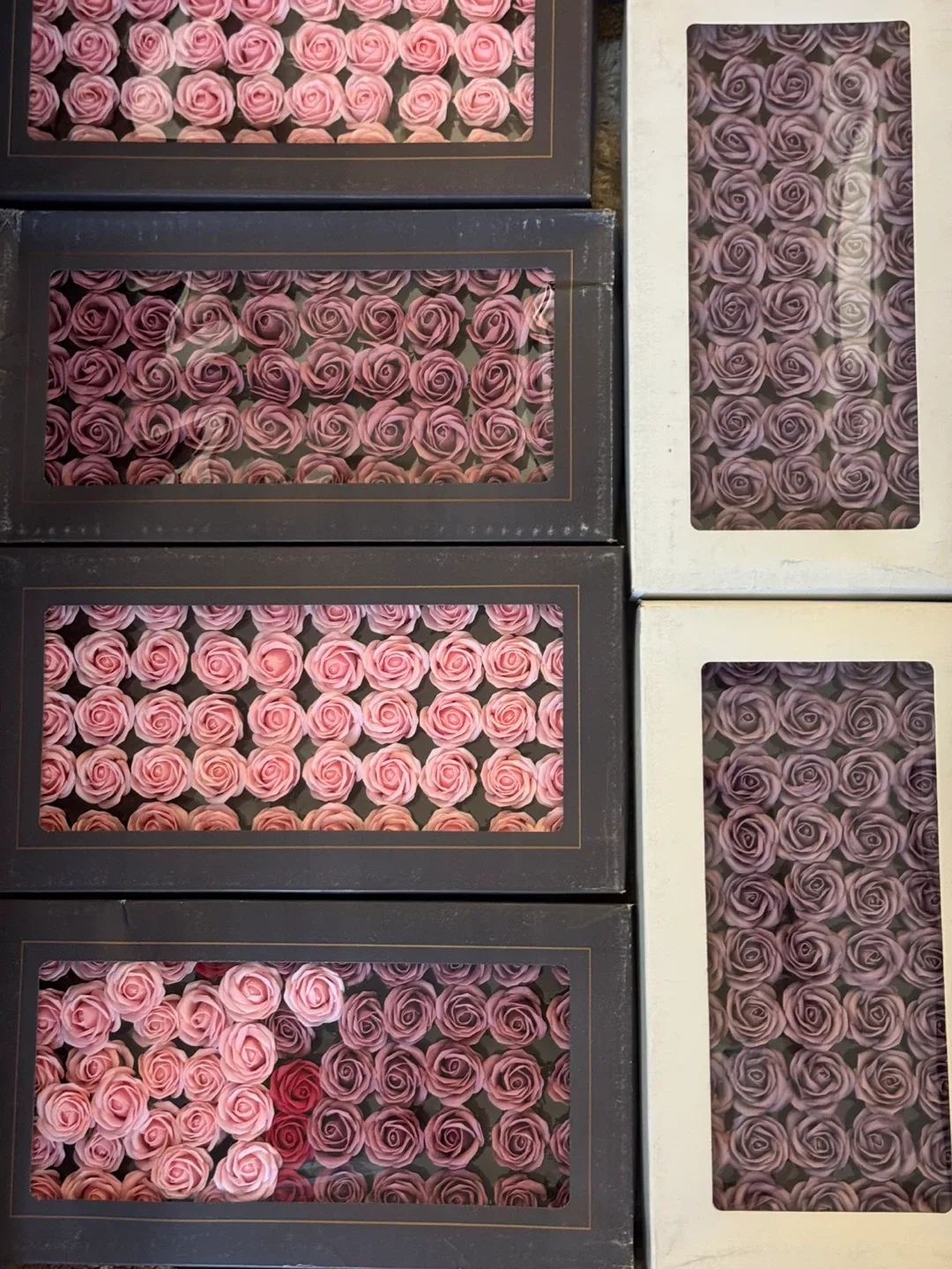 Love Rose Flower Soap Gift Box 10 big box 10 small box thumbnail