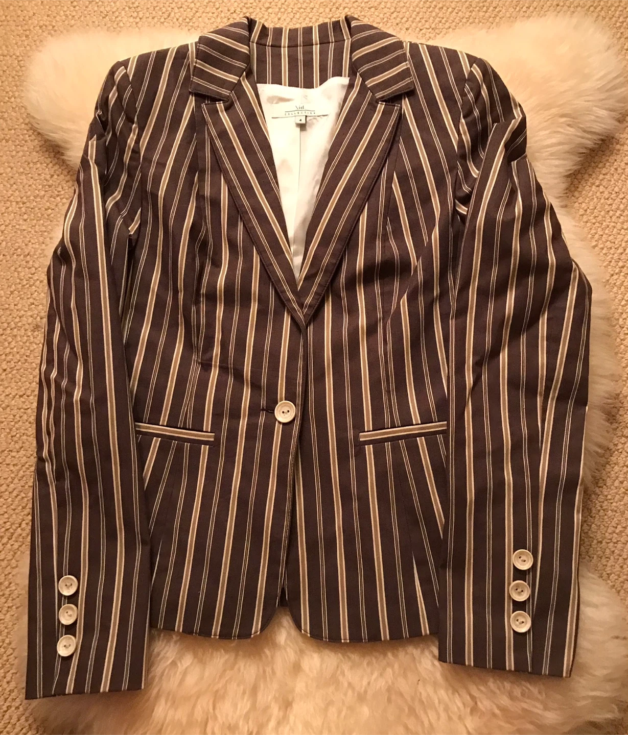 Striped Blazer - Size 4