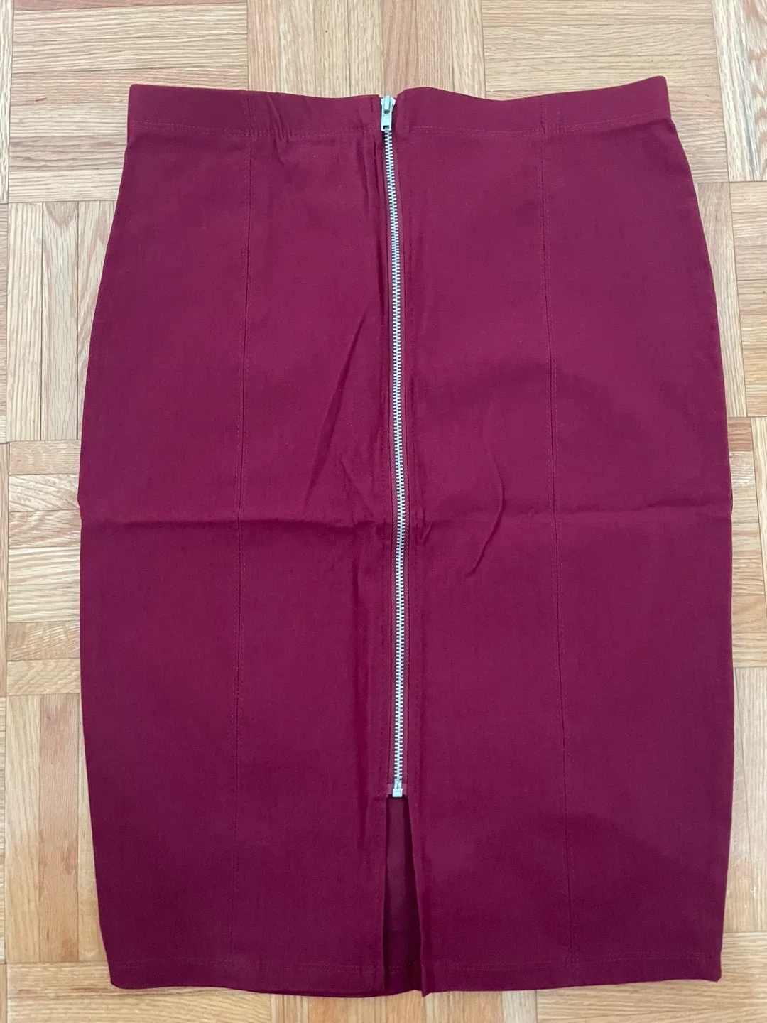 Burgundy Mini Skirt thumbnail