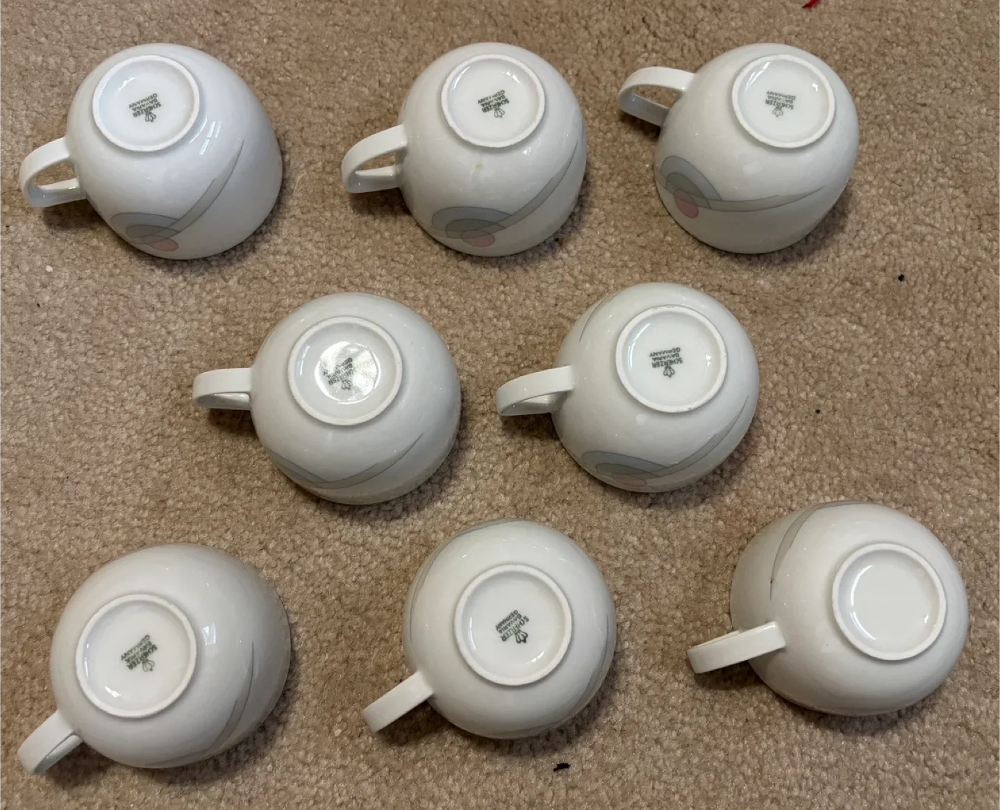 Scherzer Bavaria Germany Tea Cups & Saucers (set of 8) image indicator(4)