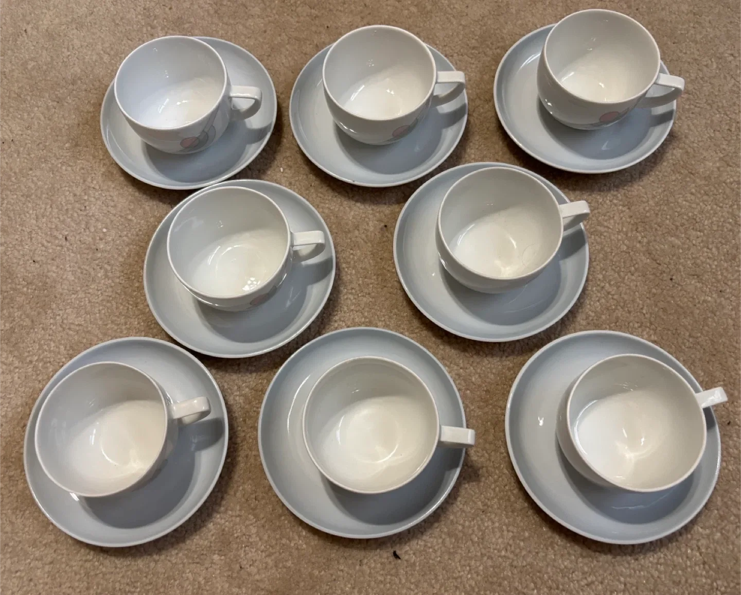 Scherzer Bavaria Germany Tea Cups & Saucers (set of 8) image indicator(3)