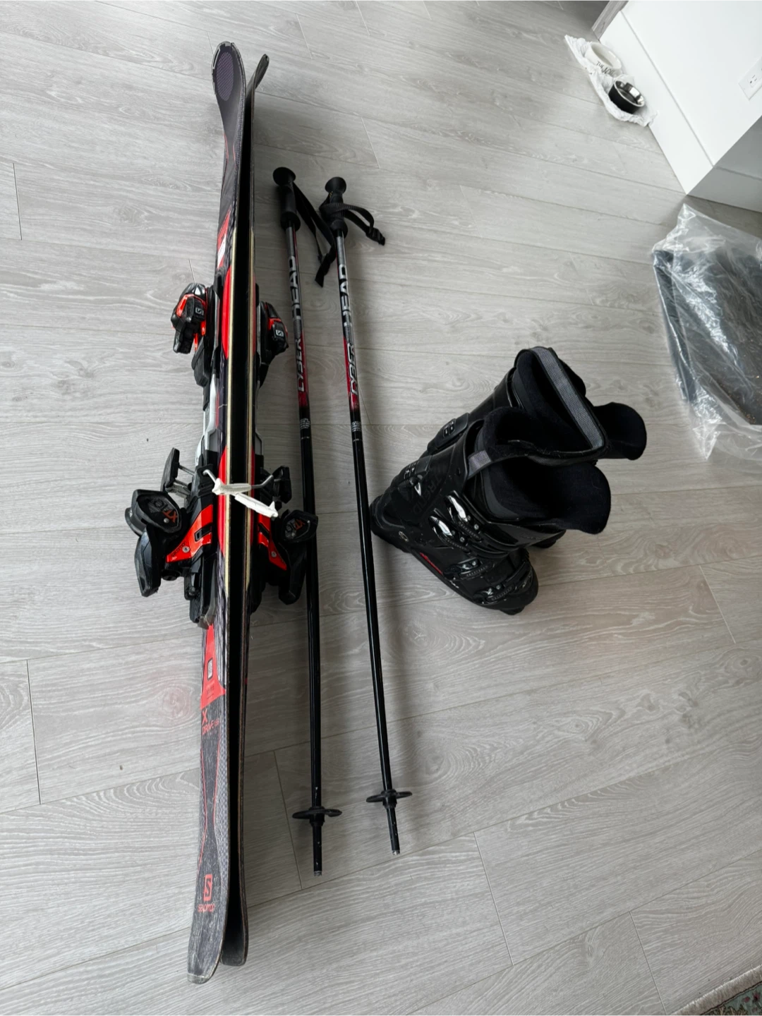Skis and boots