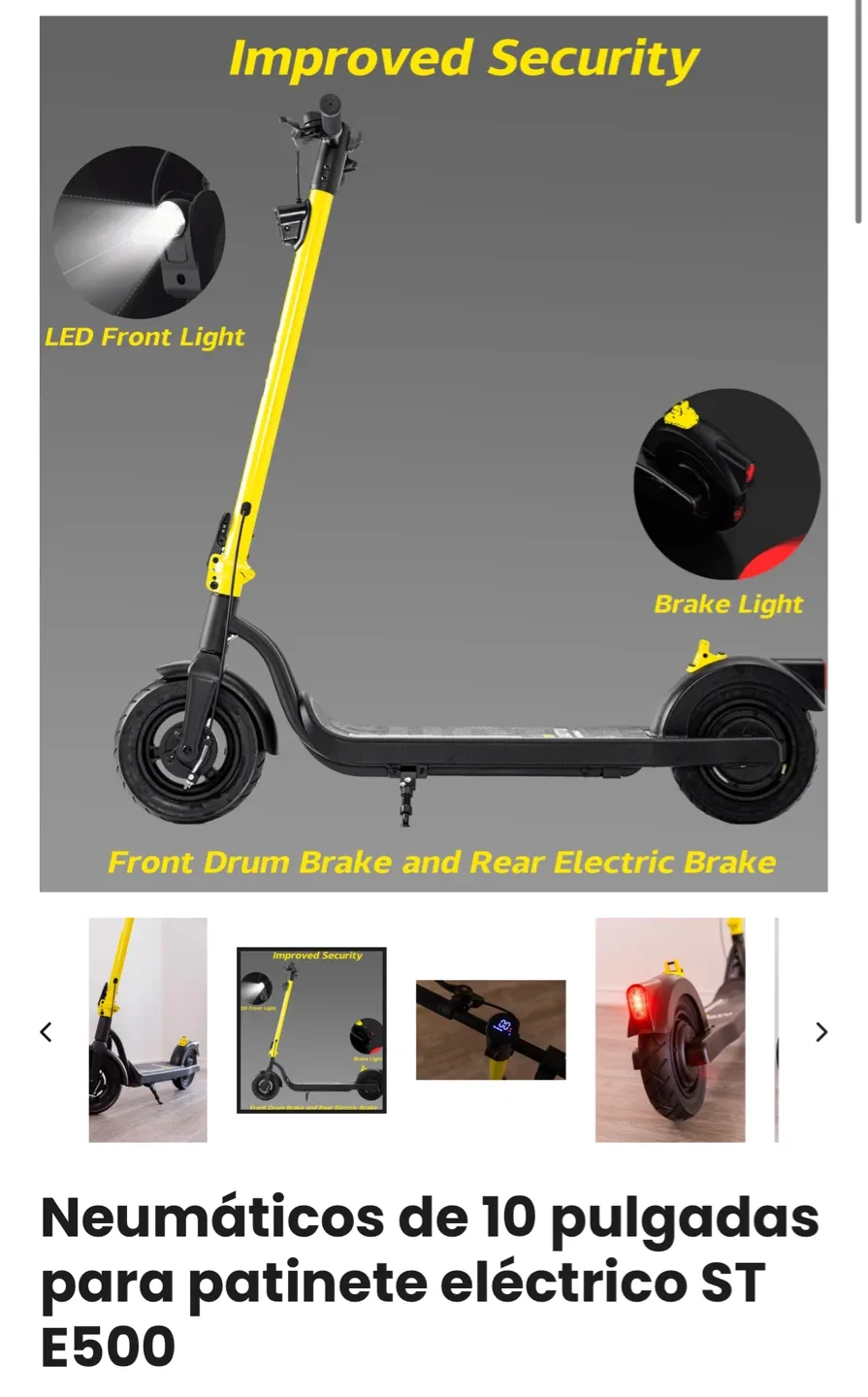 Suotu ST E500 Electric Scooter - Yellow image indicator(3)
