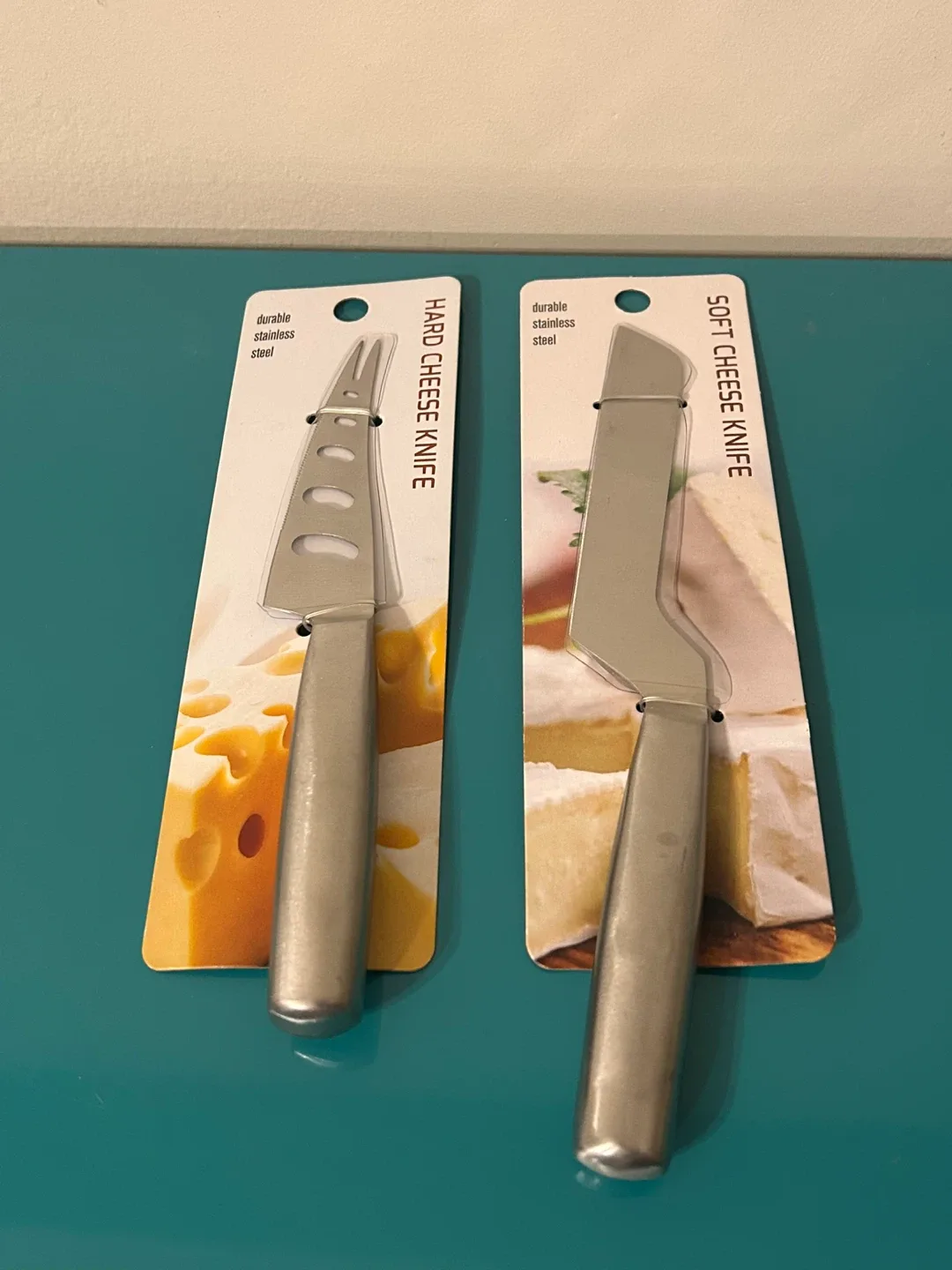 🧀 NEW Cheese Knives Set of 2 - Stainless Steel