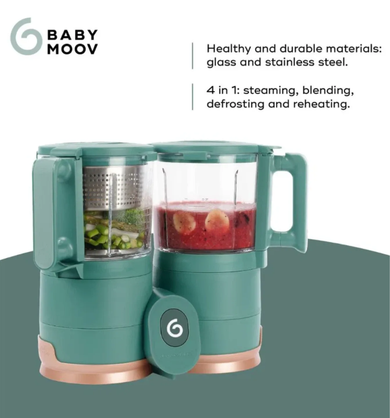 Baby Moov Duo Meal Glass Baby Food Maker 🥕 image indicator(3)