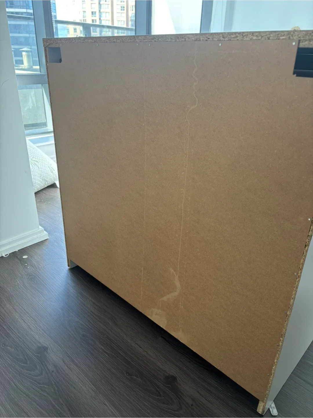 White Mirrored 3-Drawer Dresser image indicator(4)