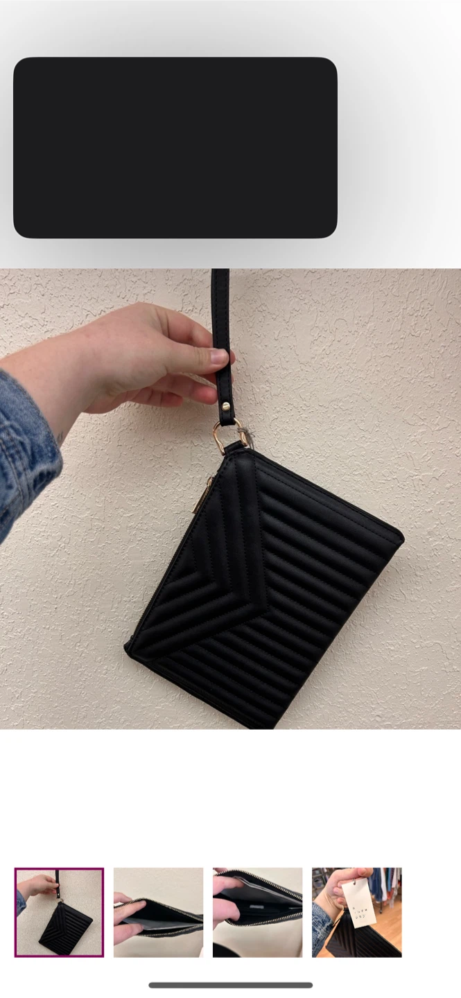New A New Day Black Wristlet