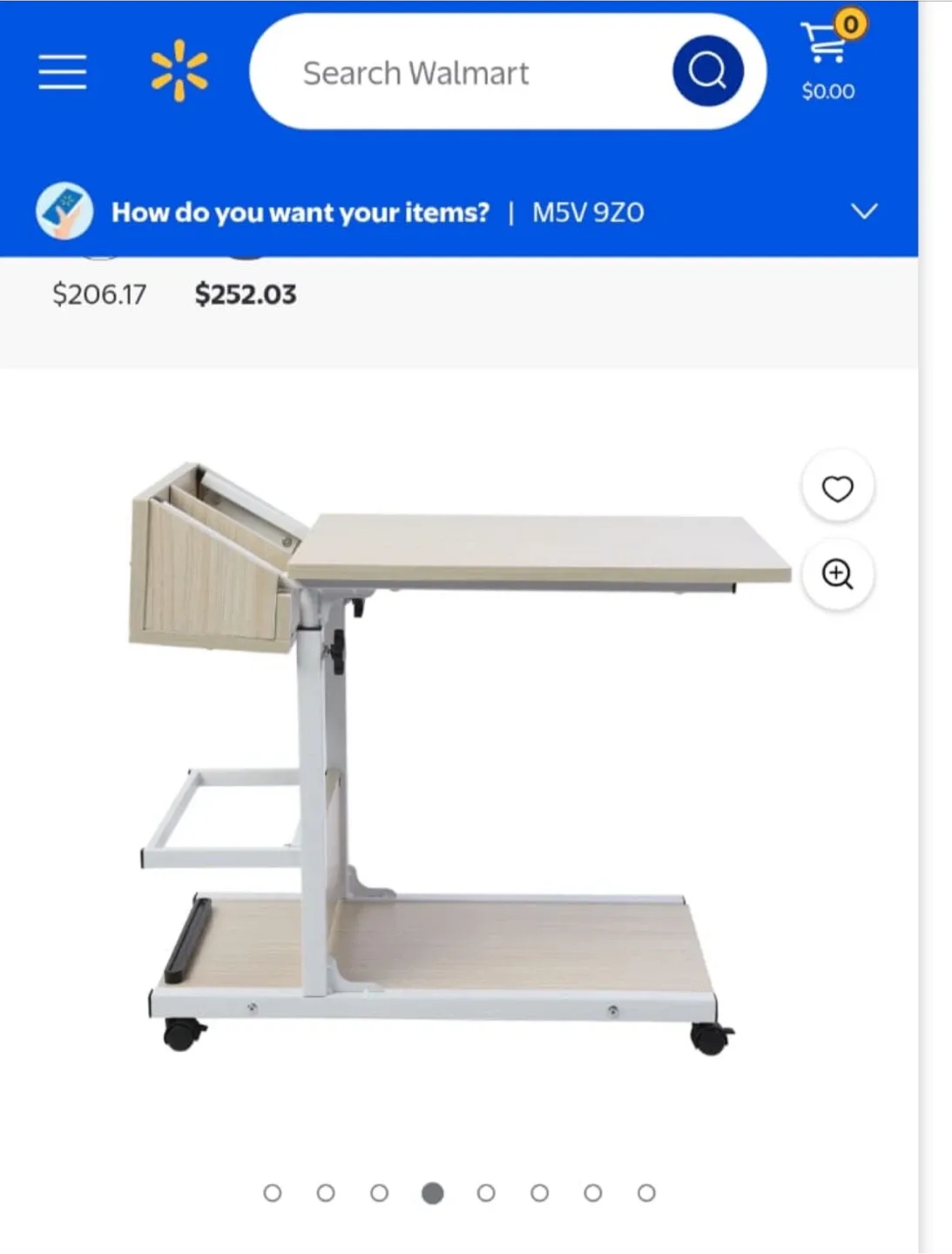Adjustable Rolling Laptop Desk image indicator(7)