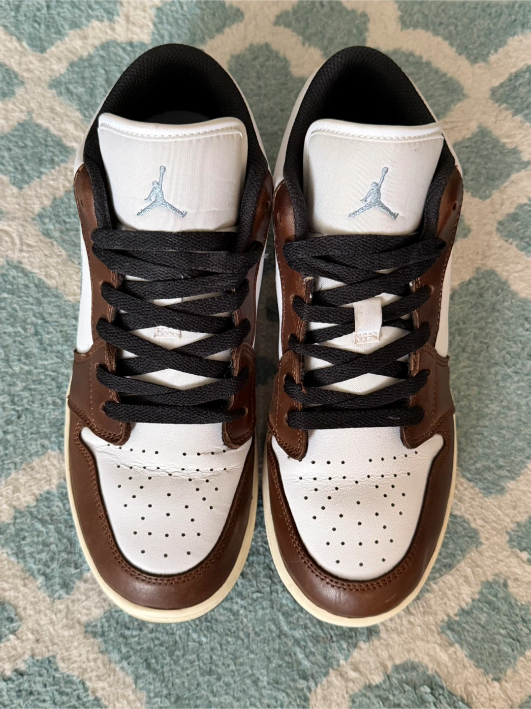 Jordan 1 Low SE True Blue Brown White Size 7Y - photo 3