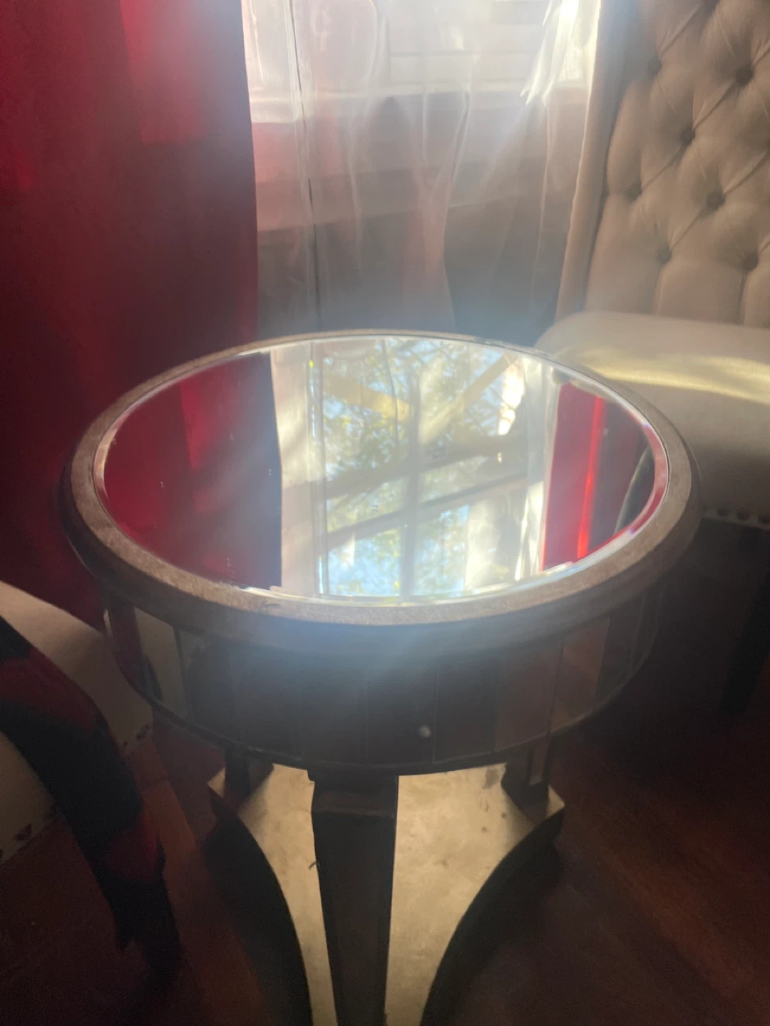 Mirrored Accent Table - photo 2