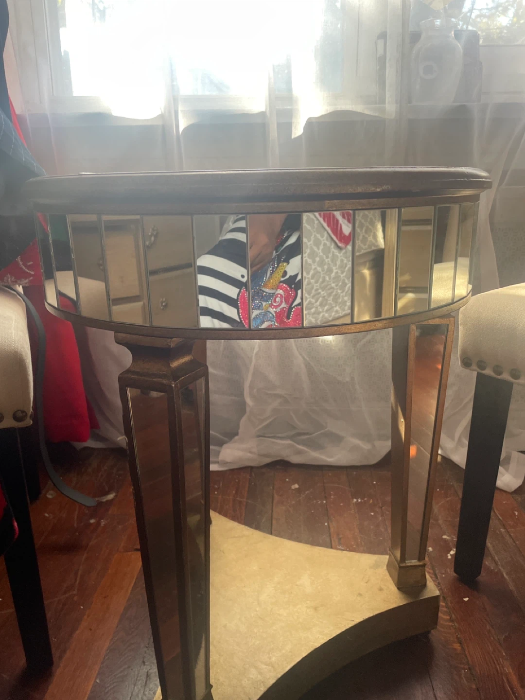 Mirrored Accent Table