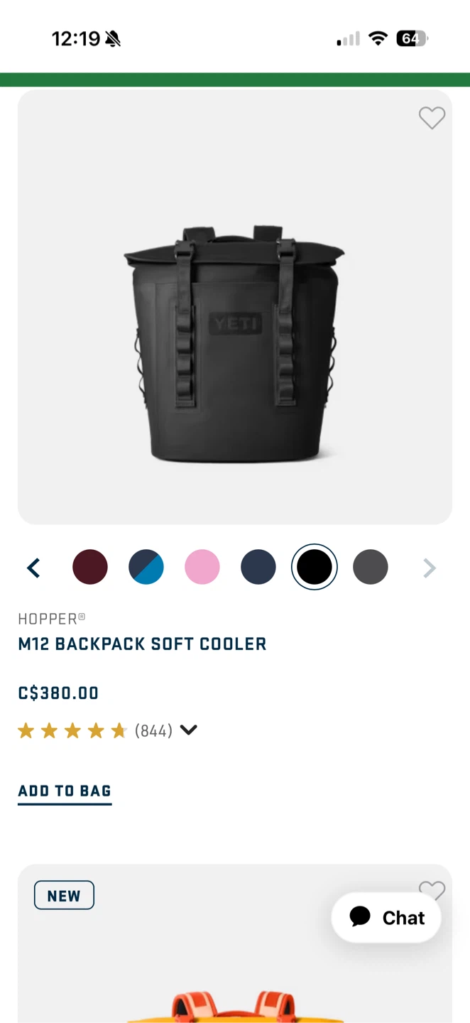 YETI Hopper M12 Backpack Soft Cooler - Black