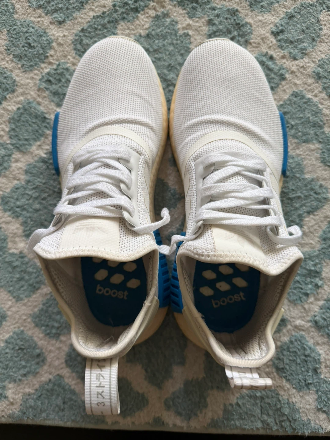 Adidas NMD R1 White/Blue Size 7 - photo 2