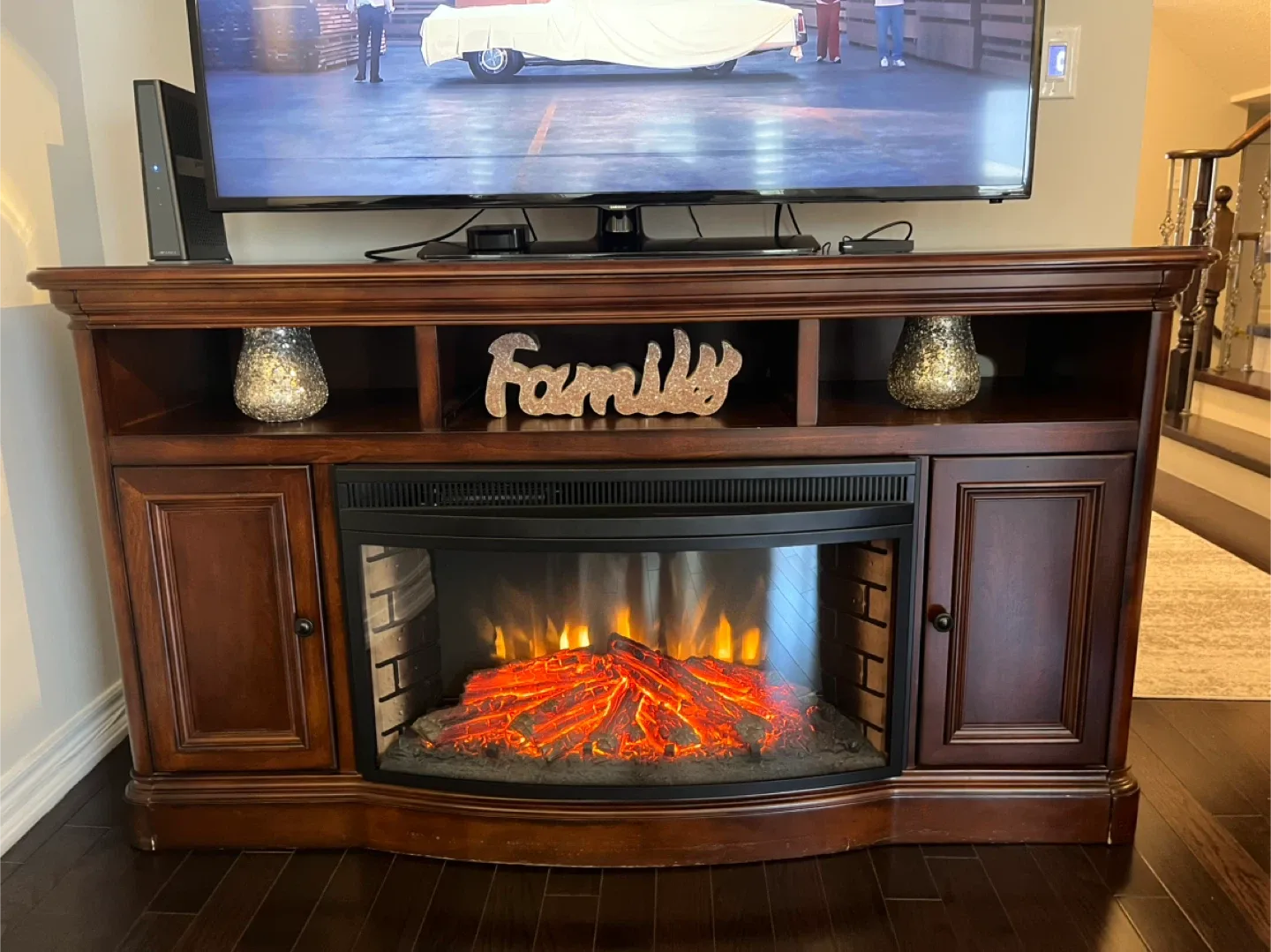 Fireplace TV Stand - (TV not included) image indicator(3)