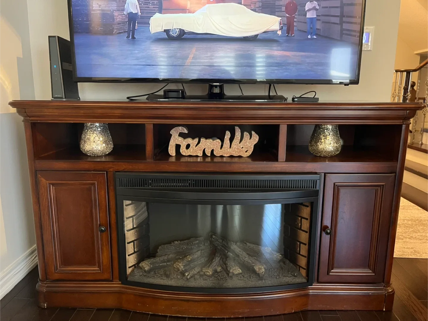 Fireplace TV Stand - (TV not included) thumbnail