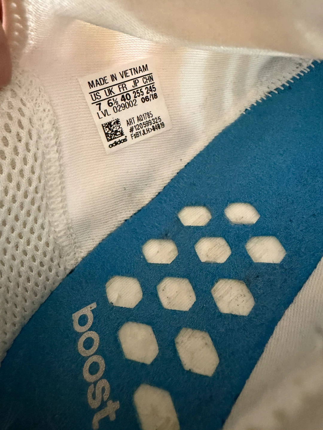 Adidas NMD R1 White/Blue Size 7 - photo 4