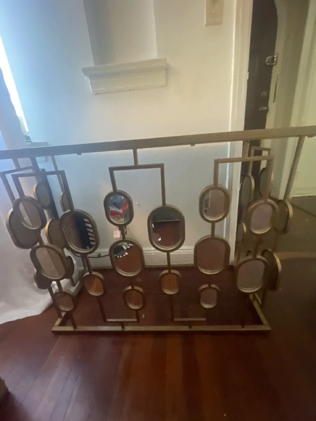 Gold Console Table with Mirror Accents image indicator(2)