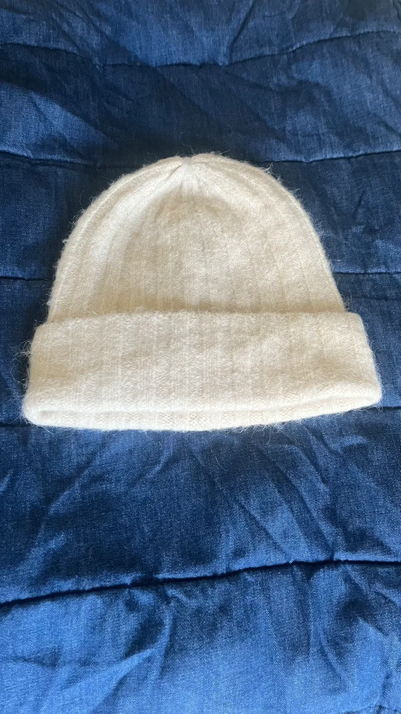 New Auxiliary Cream Knit Beanie thumbnail