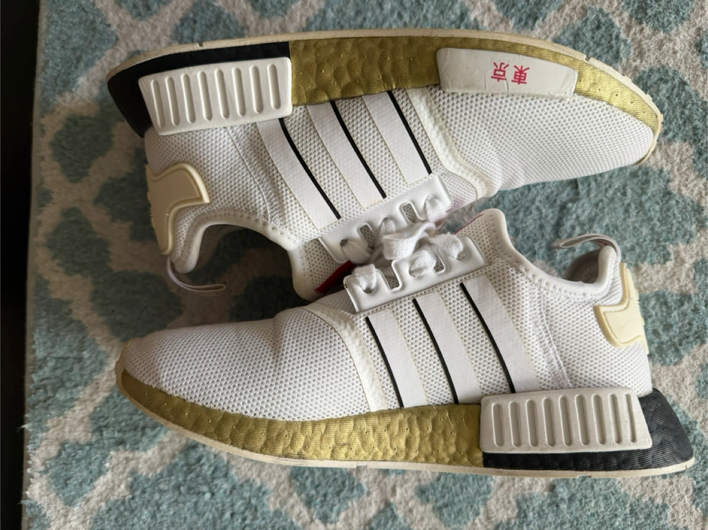 Adidas NMD R1 Tokyo White/Gold, US 7 - photo 2