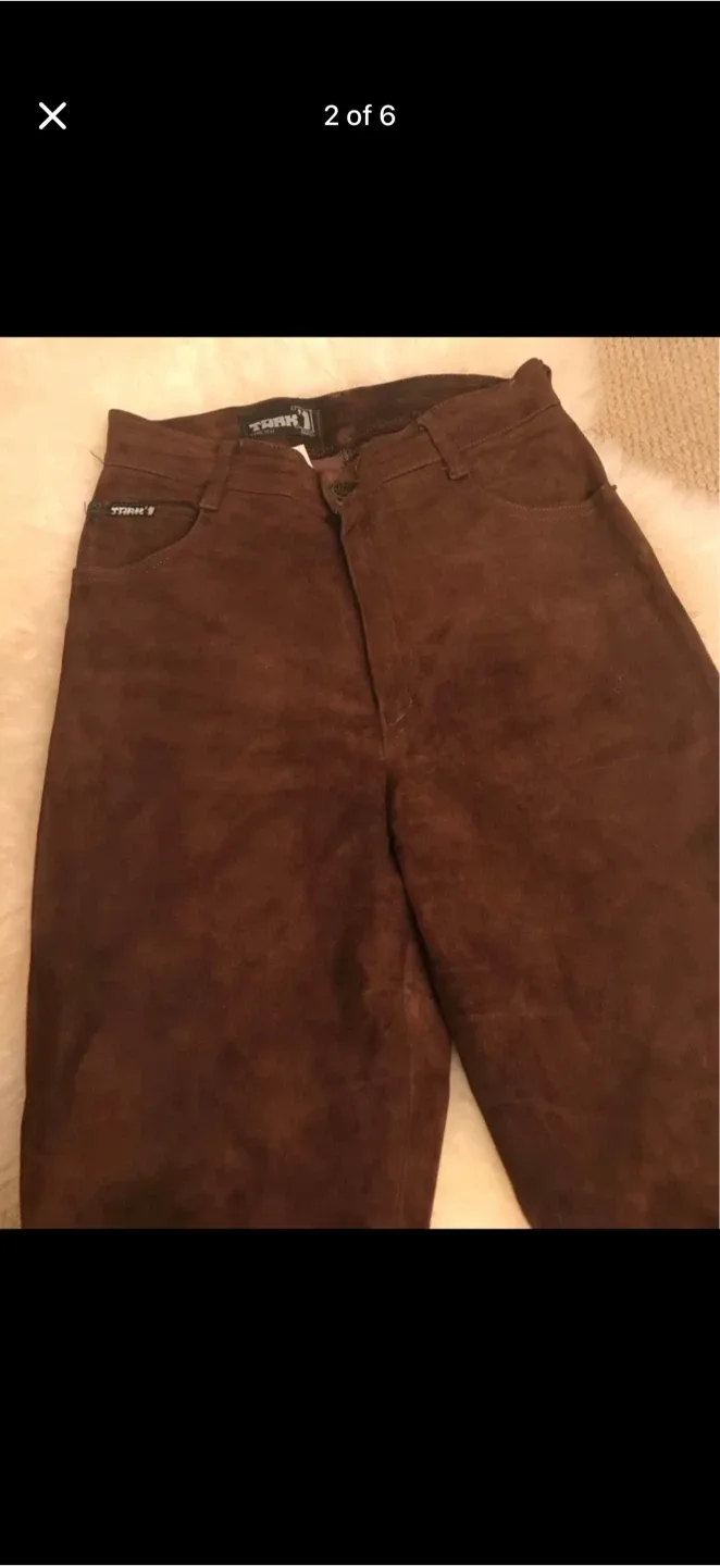 Genuine suede Stretch  Pants 🥕 image indicator(2)
