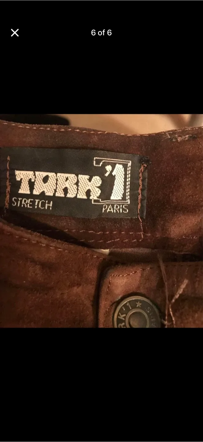 Genuine suede Stretch  Pants 🥕 image indicator(3)