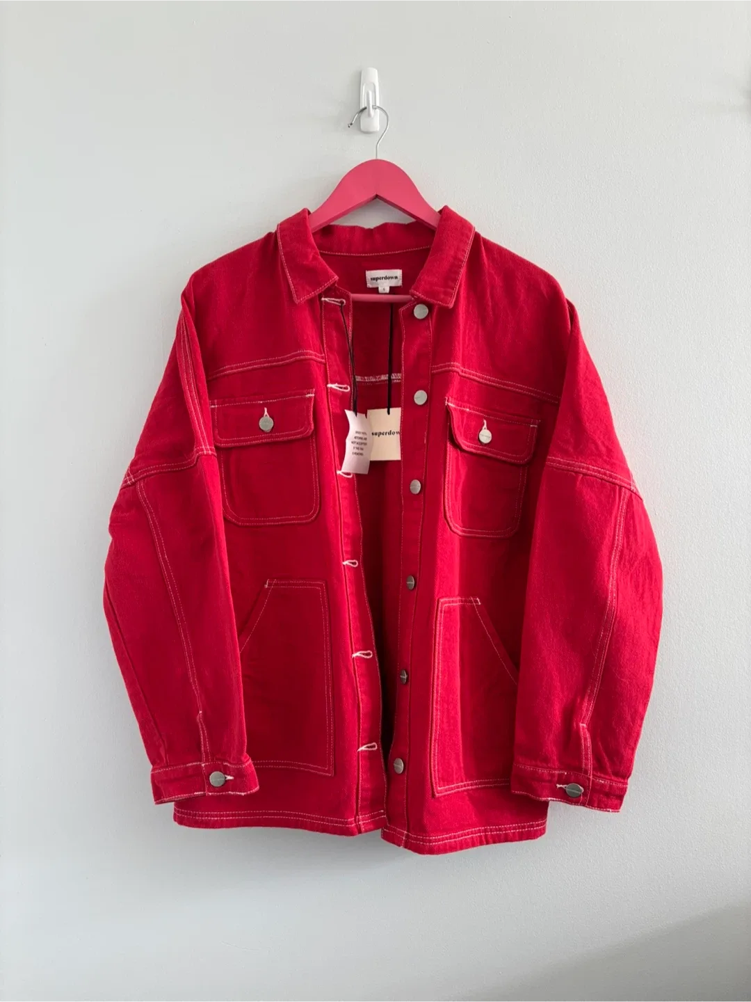 Superdown | Red Denim Jacket - S image indicator(3)