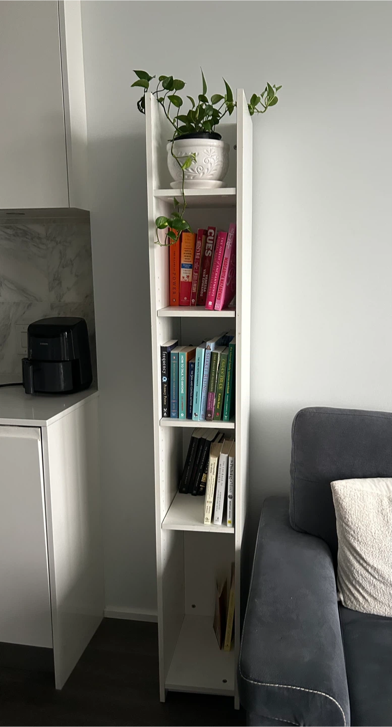 Tall White Bookshelf for Sale
