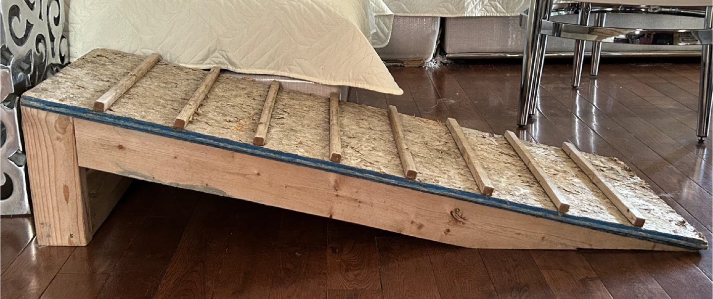 Handmade Wooden Pet Ramp (SOLD AT FB MARKETPLACE)
