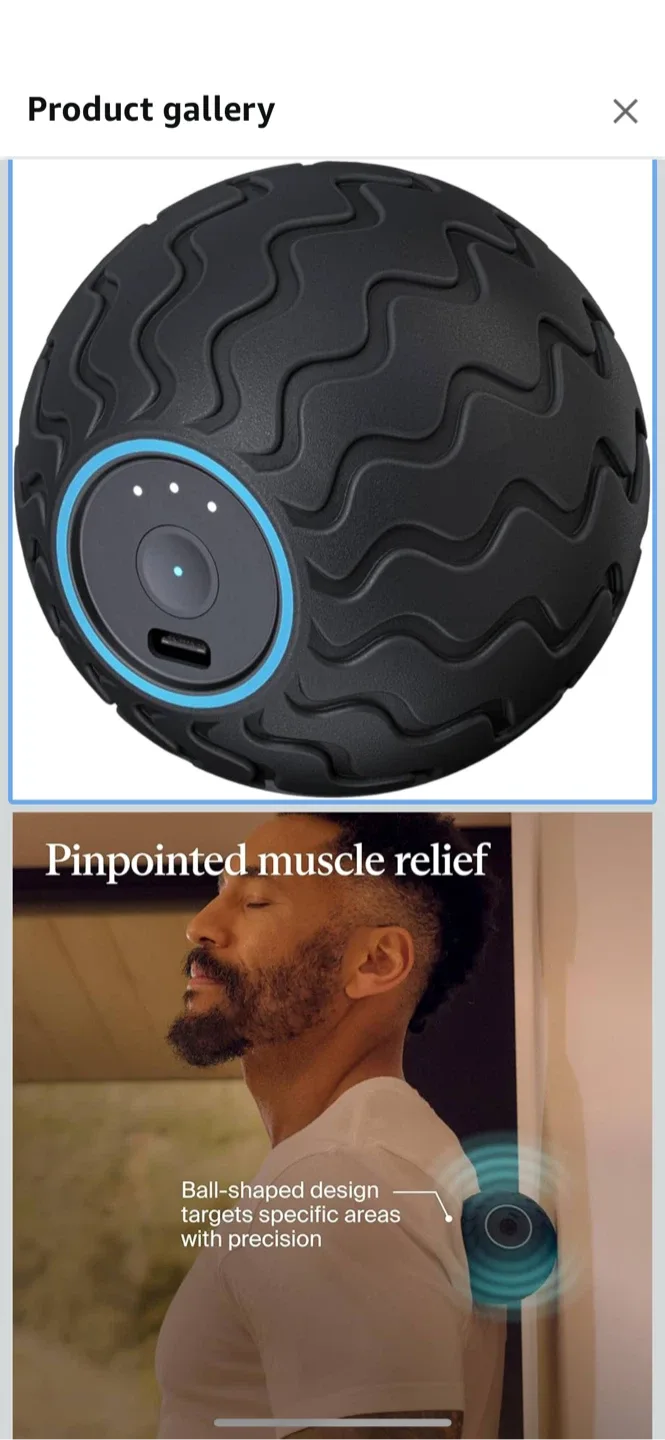 🥕 FACTORY SEALED GIFTABLE- Theragun Wave Solo Massage Ball - NEW image indicator(4)