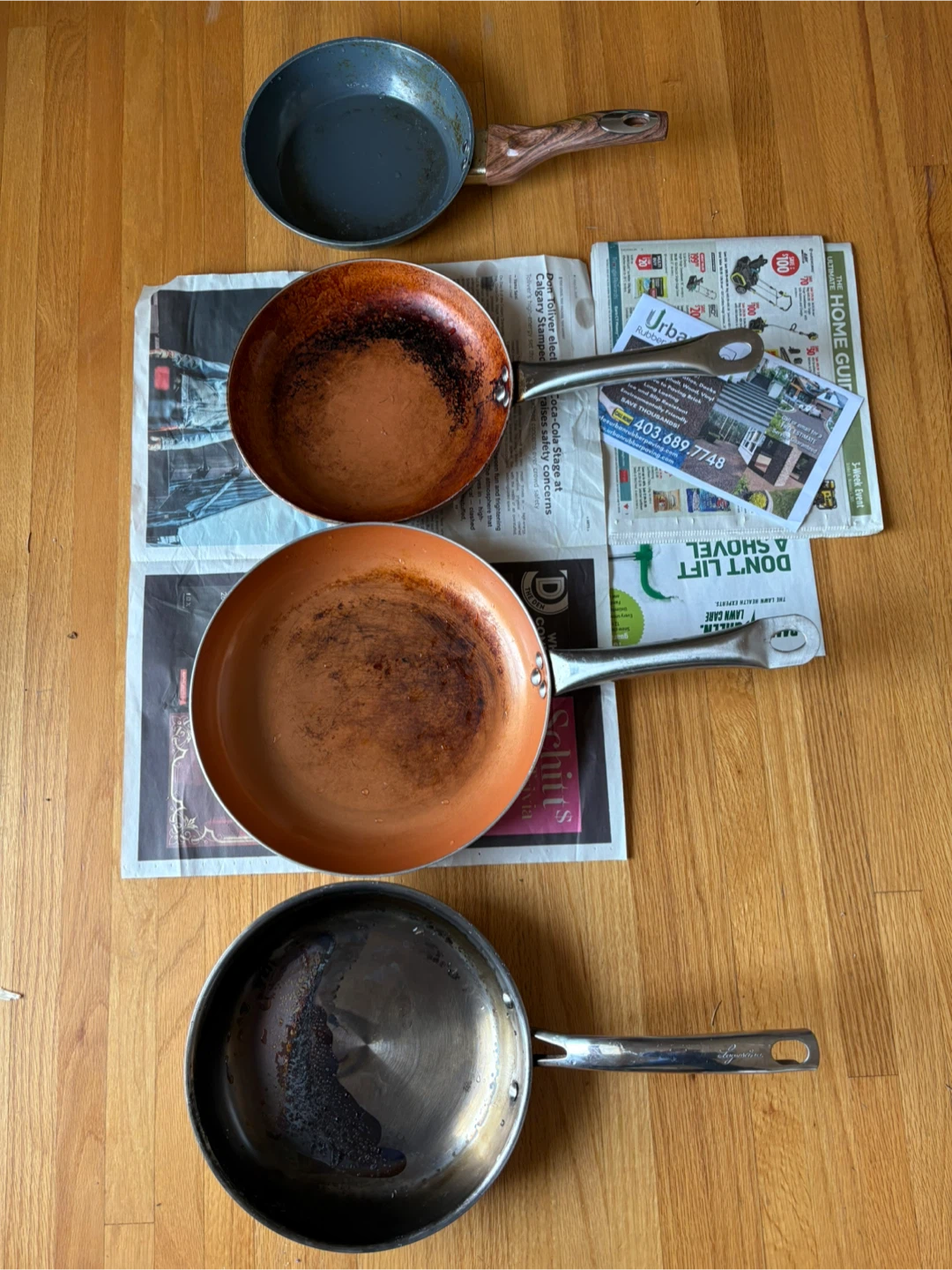 Used Frying Pans - Various Conditions
