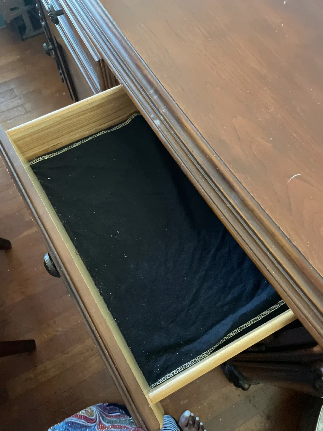 Antique Wood Buffet/Sideboard image indicator(4)