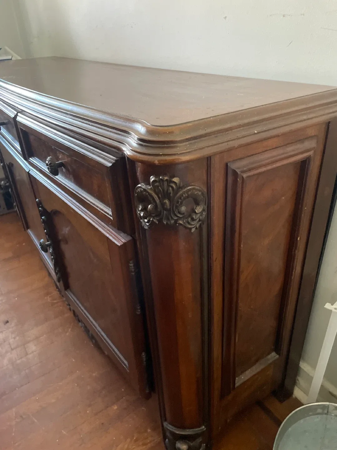 Antique Wood Buffet/Sideboard image indicator(2)