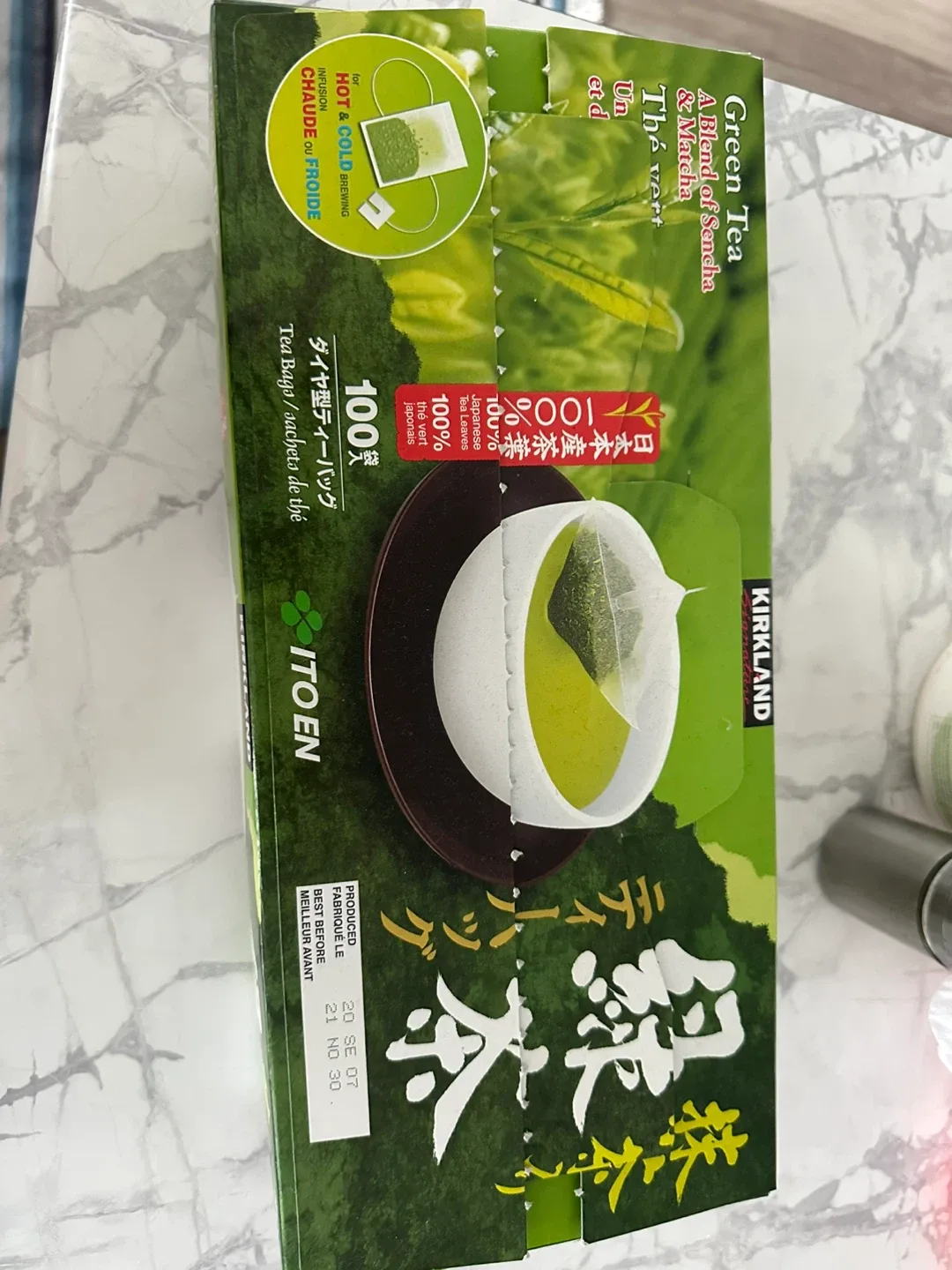 Kirkland Green Tea & Matcha - 100 Tea Bags