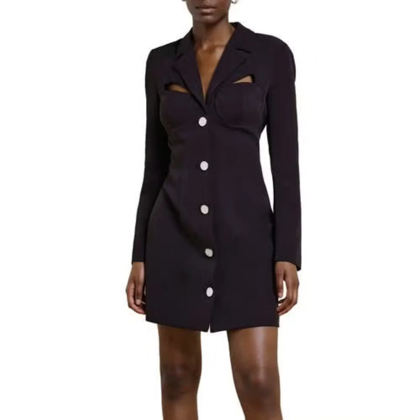 River Island Black Blazer Dress - Size 6 thumbnail