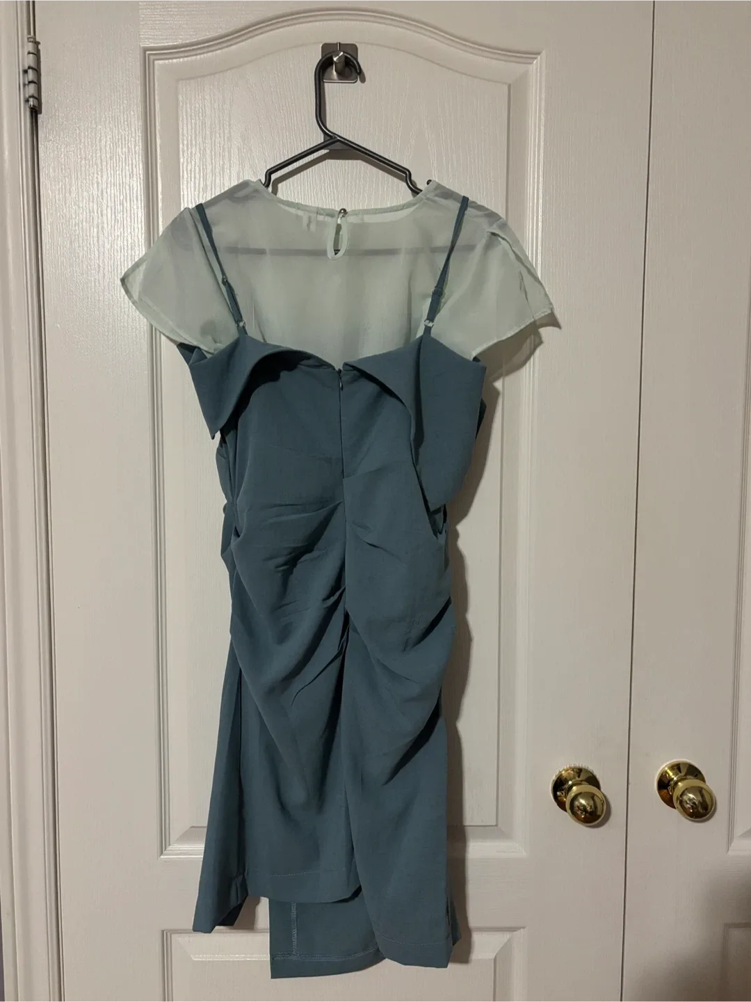 Dress with Sheer Top - Water blue image indicator(2)