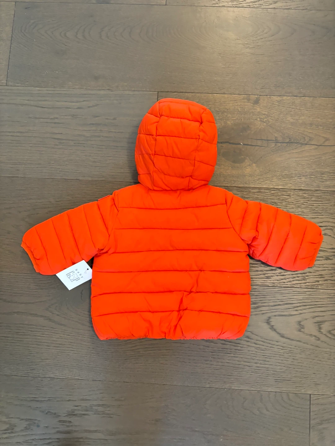 Baby orange baby fall jacket 0-6M NWT retail $75 - photo 3