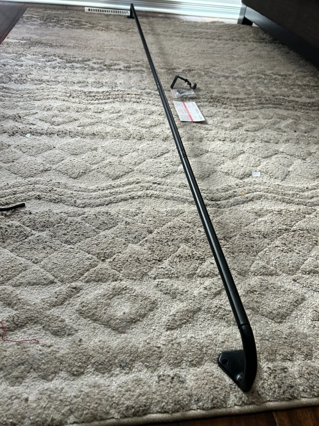 Adjustable Black Curtain Rod image indicator(4)